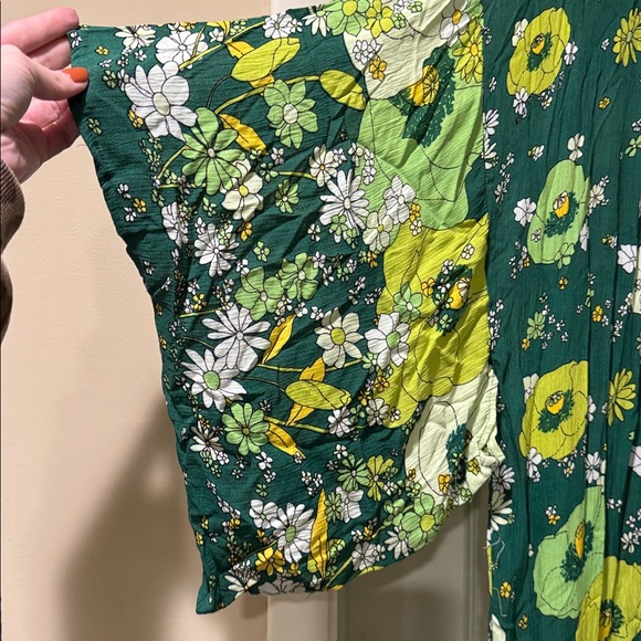 Free People Green Floral Kimono - Picture 2 of 3